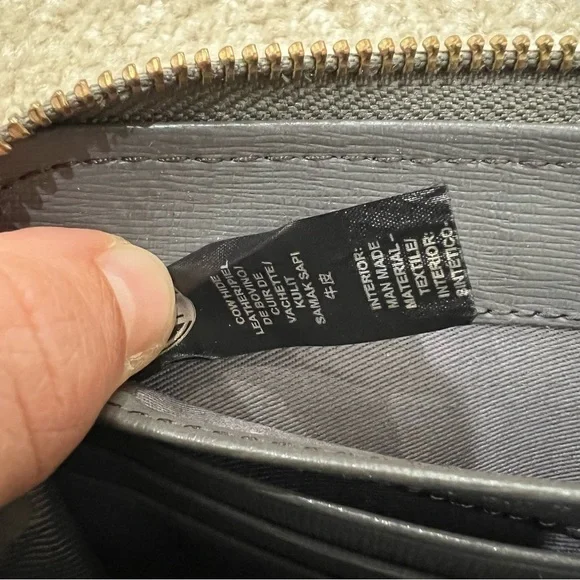 Fossil Leather Wallet Wristlet Geometric Multicolor Folding, Preowned condition - Picture 15 of 16